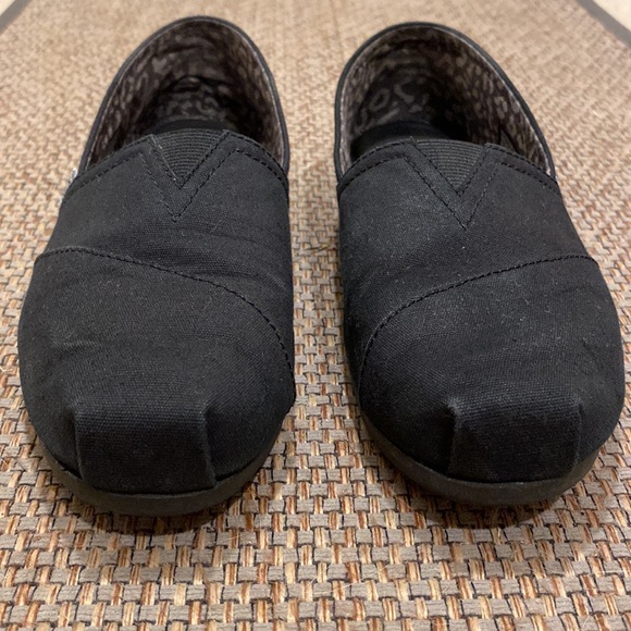 Skechers BOBS 8.5 Black Memory Foam Slip On Shoes - Picture 3 of 9